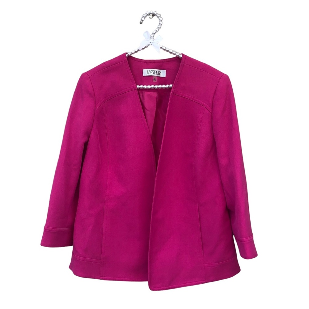 Kasper Hot Pink Office Blazer size Medium - Picture 5 of 9